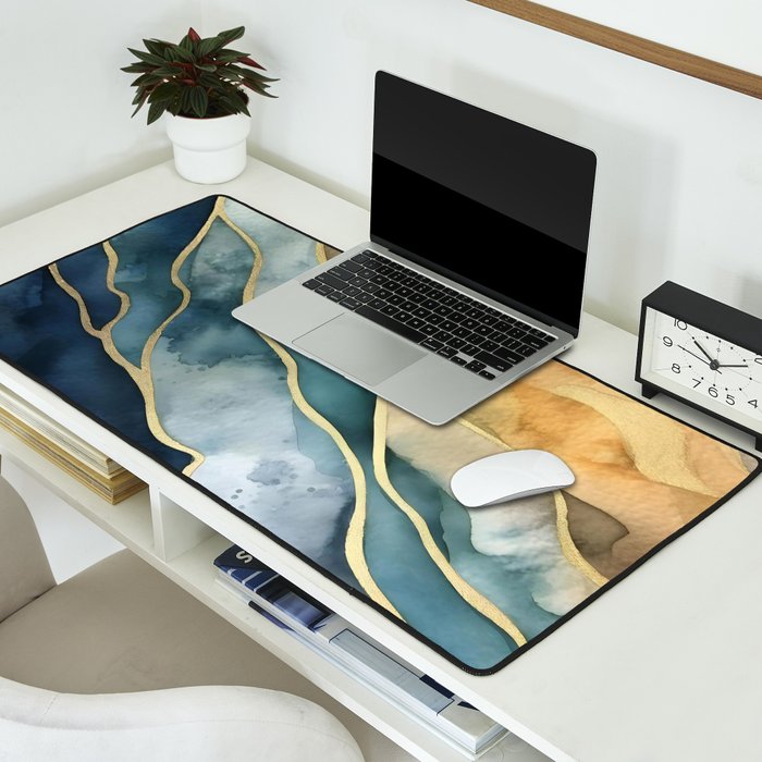 Earthy Tides Desk Mat Gallery Image 2