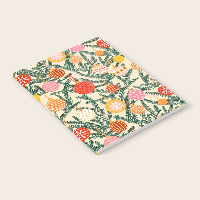 Christmas Baubles Pattern Notebook Gallery Image 2