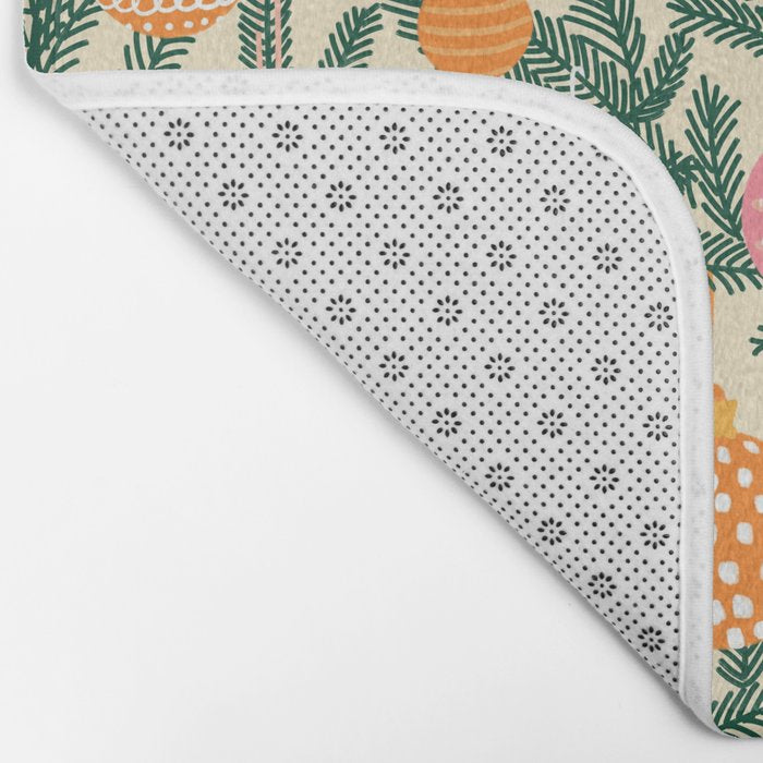 Christmas Baubles Pattern Bath Mat Gallery Image 2