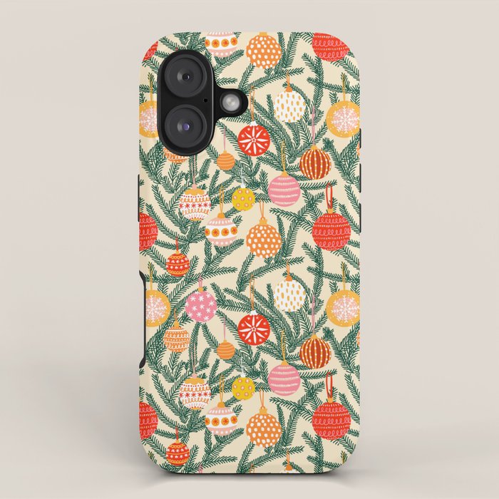 Christmas Baubles Pattern iPhone Case Gallery Image 1