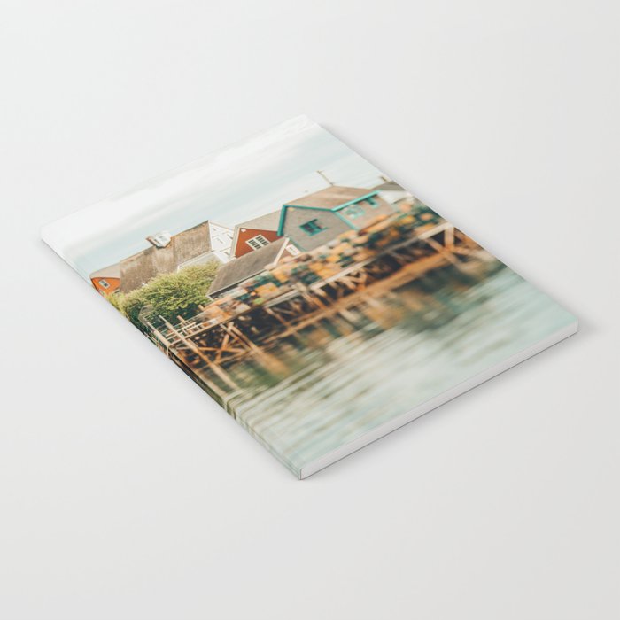 Waterfront  Port Clyde Maine nautical travel photograph Notebook Gallery Image 2