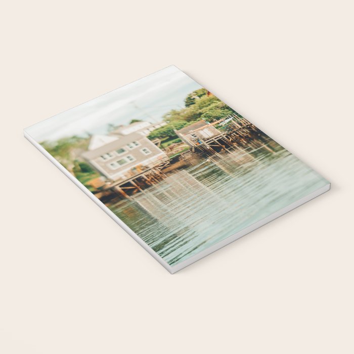 Waterfront  Port Clyde Maine nautical travel photograph Notebook Gallery Image 3