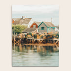 Waterfront  Port Clyde Maine nautical travel photograph Notebook Gallery Image 4