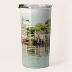Waterfront  Port Clyde Maine nautical travel photograph Travel Mug Gallery Image 3