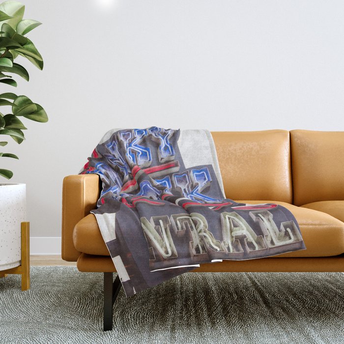 Honkytonk Central - Nashville Throw Blanket Gallery Image 1