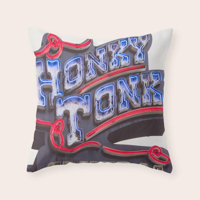 Honkytonk Central - Nashville Throw Pillow Gallery Image 6