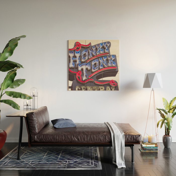 Honkytonk Central - Nashville Wood Wall Art Gallery Image 2
