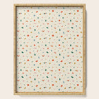 Retro abstract christmas decoration pattern Serving Tray Gallery Image 1