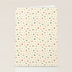 Retro abstract christmas decoration pattern Stationery Card Gallery Image 2