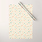 Retro abstract christmas decoration pattern Wrapping Paper Gallery Image 1