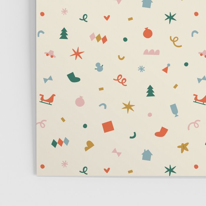 Retro abstract christmas decoration pattern Poster Gallery Image 3