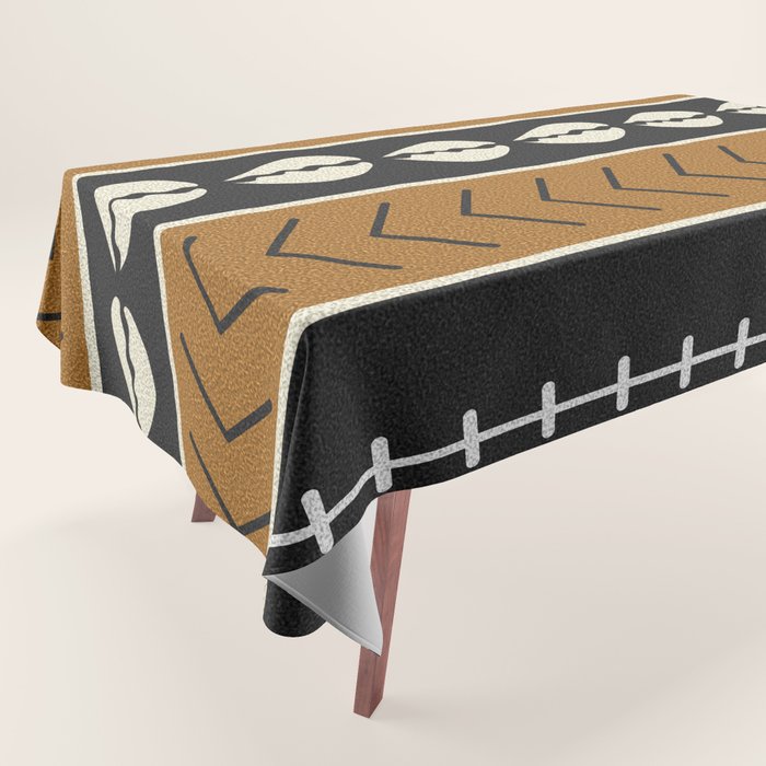 Let's play mudcloth Tablecloth Gallery Image 1