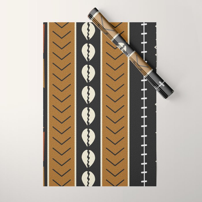 Let's play mudcloth Wrapping Paper Gallery Image 1