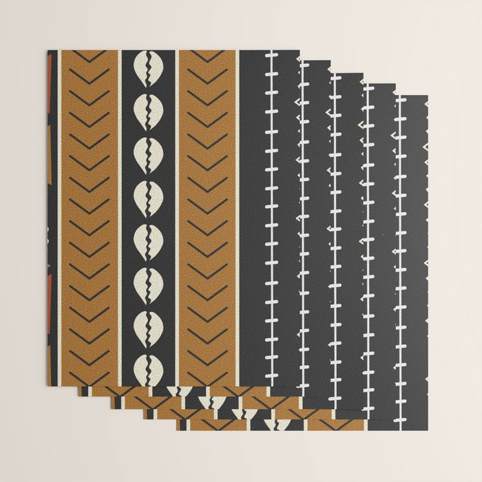 Let's play mudcloth Wrapping Paper Gallery Image 3