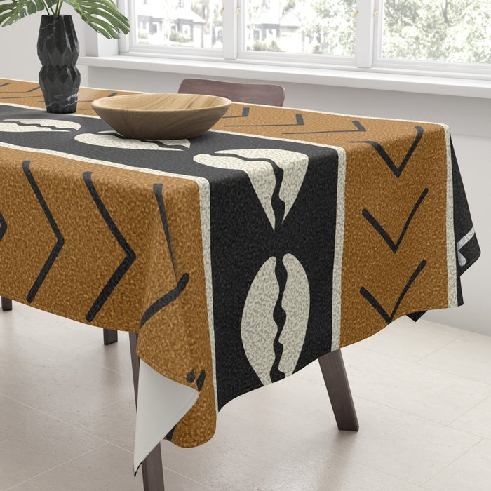 Let's play mudcloth Tablecloth Gallery Image 3