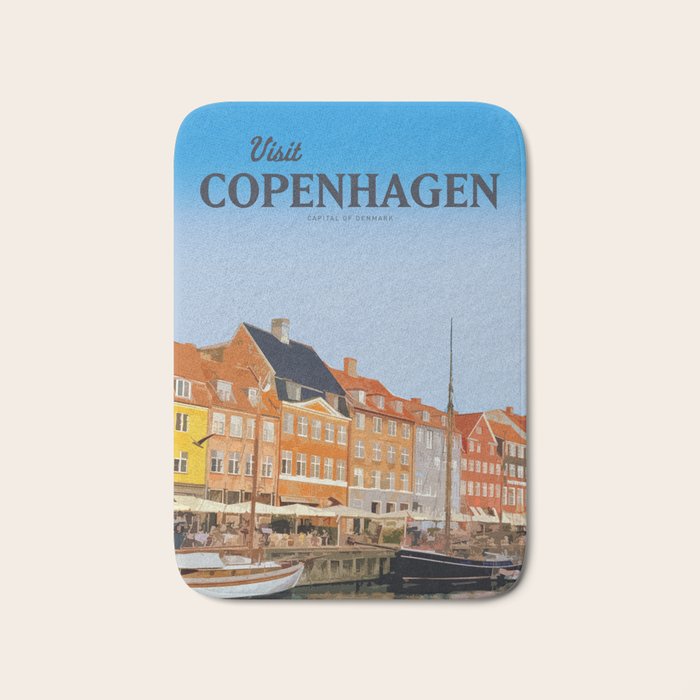 Visit Copenhagen Bath Mat Gallery Image 1