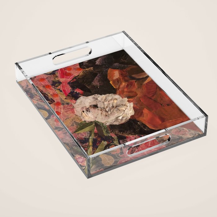 Peony in Bloom Acrylic Tray Gallery Image 1