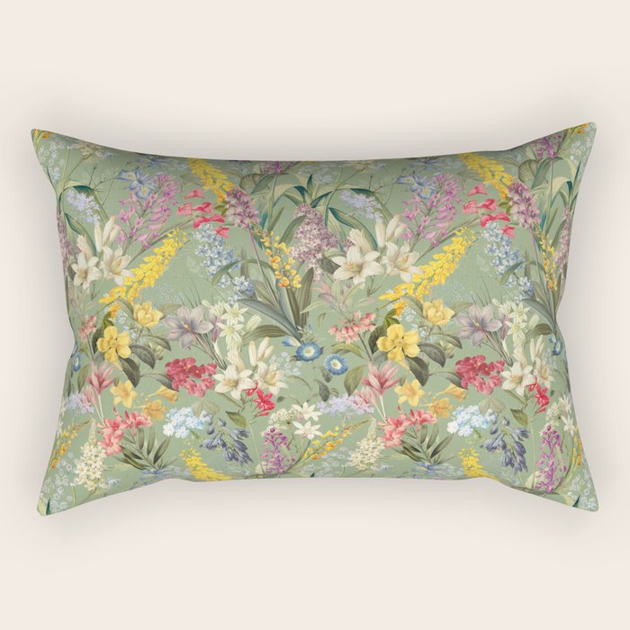 Isolated Blooms II Rectangular Pillow Gallery Image 2