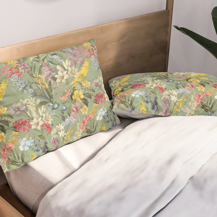 Isolated Blooms II Pillow Sham Gallery Image 2