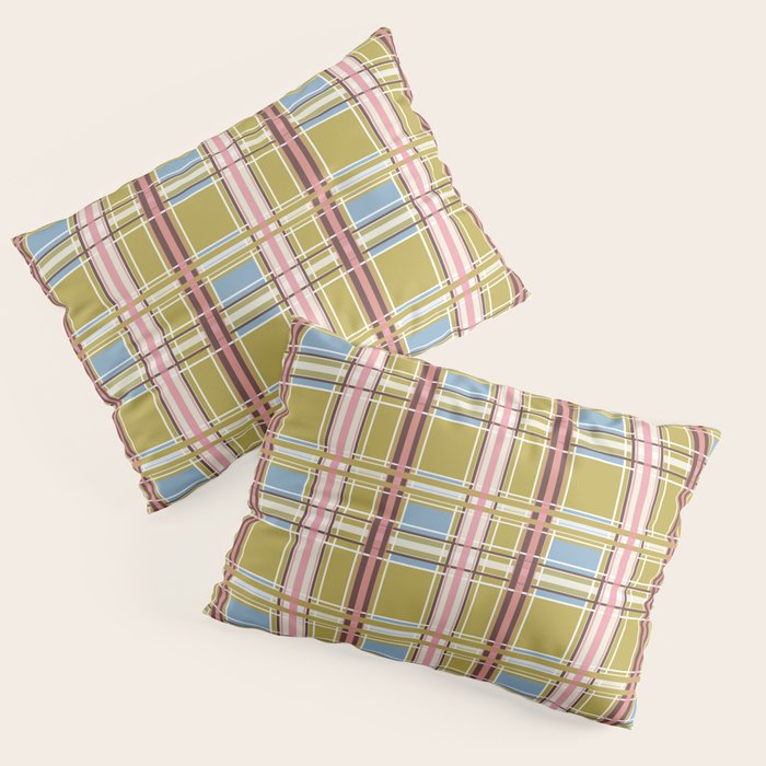 Subtle Plaid Warmth Pillow Sham Gallery Image 1