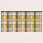 Subtle Plaid Warmth Desk Mat Gallery Image 3