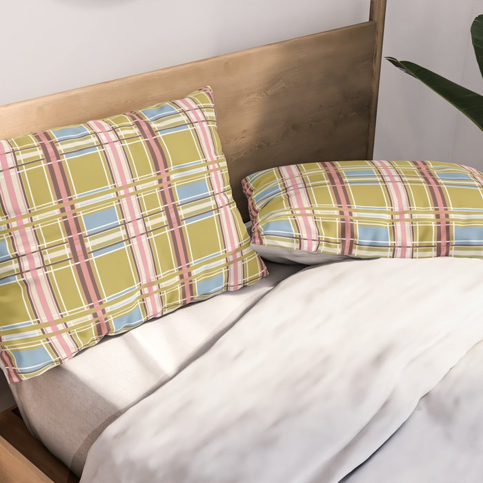 Subtle Plaid Warmth Pillow Sham Gallery Image 2