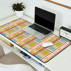 Subtle Plaid Warmth Desk Mat Gallery Image 2