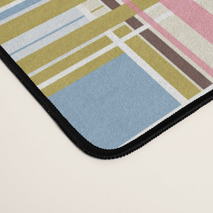 Subtle Plaid Warmth Desk Mat Gallery Image 4