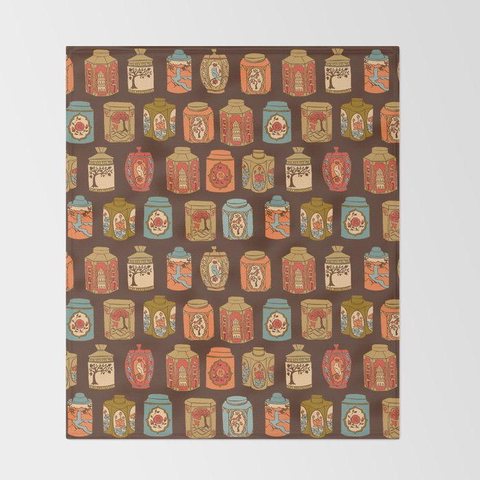 Chinese Tea {Shanghai} Throw Blanket Gallery Image 2