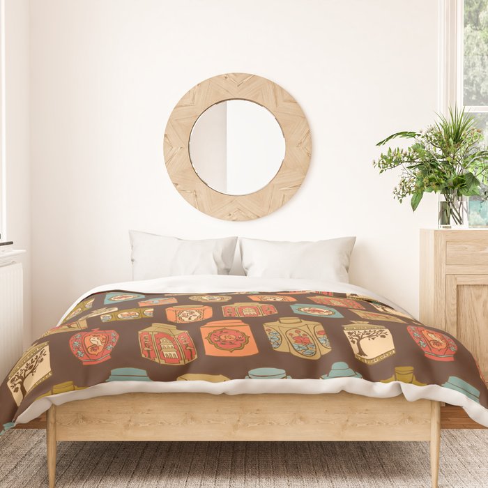 Chinese Tea {Shanghai} Duvet Cover Gallery Image 3