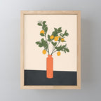 Ripe Lemon Plant Mini Art Print Gallery Image 1