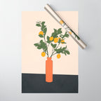 Ripe Lemon Plant Wrapping Paper Gallery Image 1
