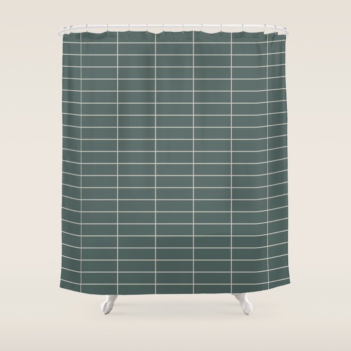 Grid Pattern XXVI Shower Curtain Gallery Image 1