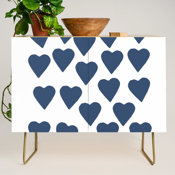 Hearts Navy Credenza Gallery Image 1