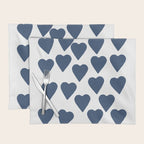 Hearts Navy Placemat Gallery Image 1
