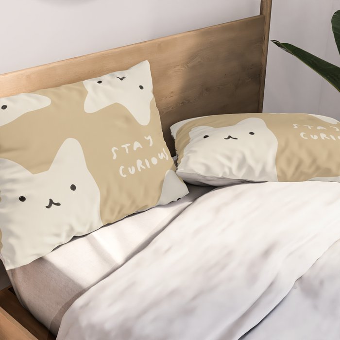The Curious Cats Pillow Sham Gallery Image 2