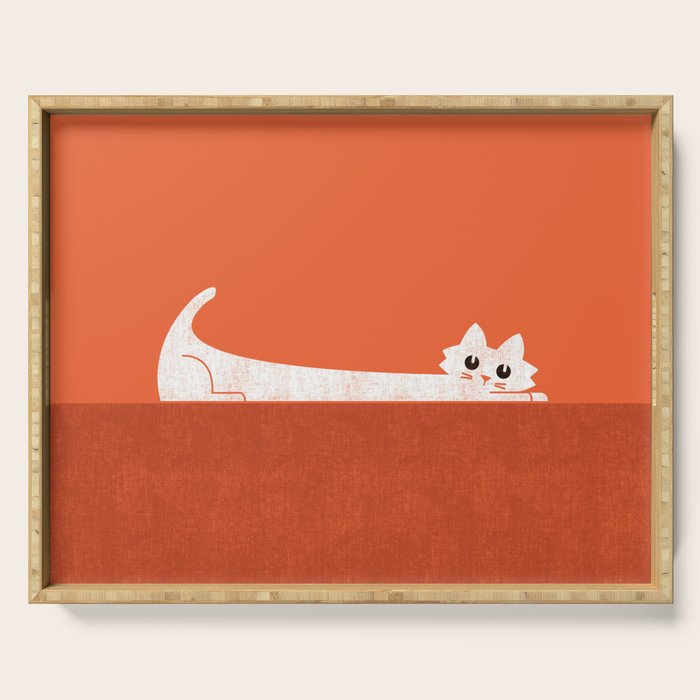 Mark's Superpower: cat Superstretch Serving Tray Gallery Image 1