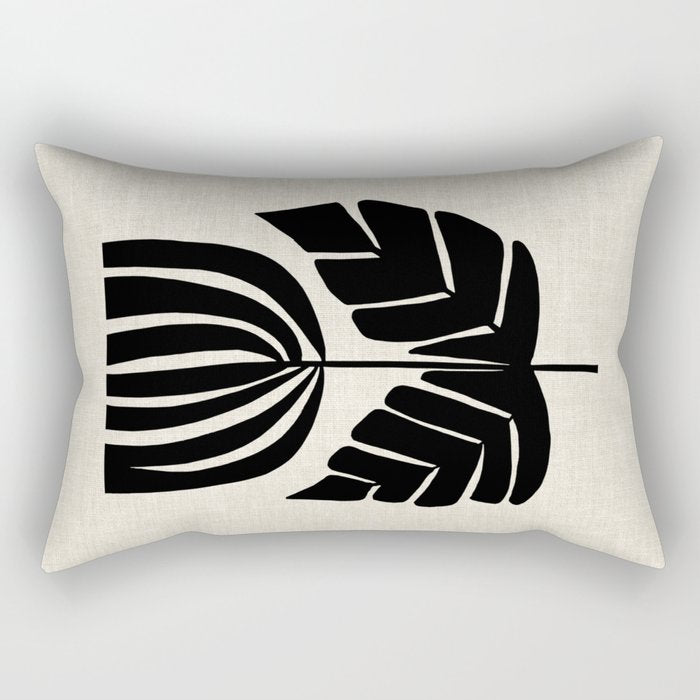 Double Leaf Bell Bloom Rectangular Pillow Gallery Image 1