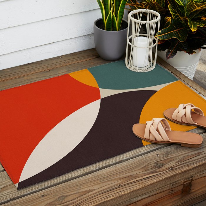 mid century bauhaus modern 2021 Outdoor Rug Gallery Image 2