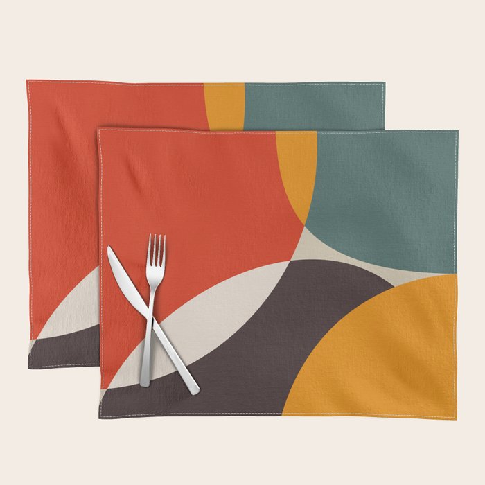 mid century bauhaus modern 2021 Placemat Gallery Image 1