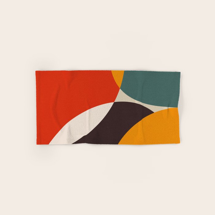 mid century bauhaus modern 2021 Bath Towel Gallery Image 1