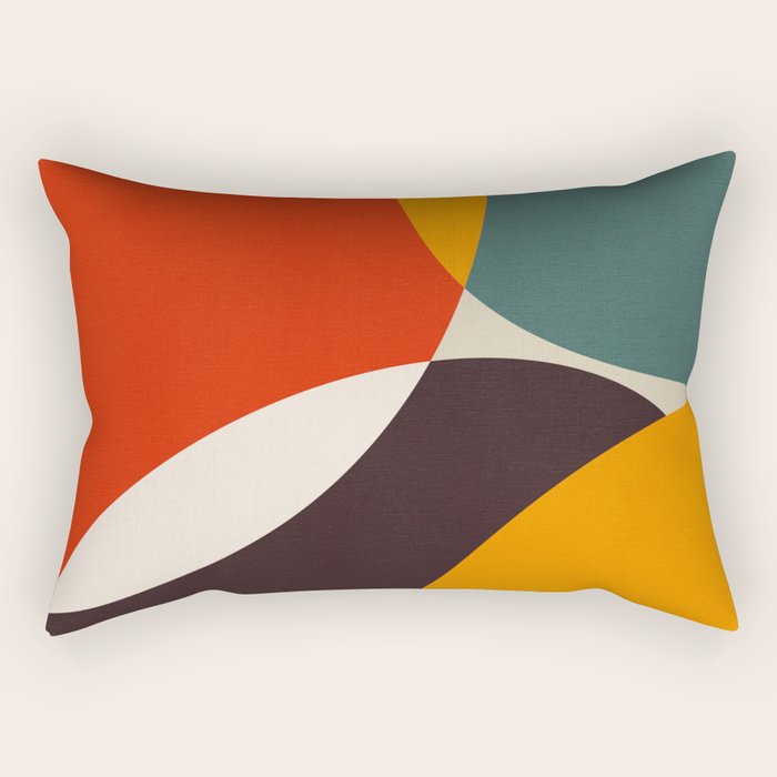 mid century bauhaus modern 2021 Rectangular Pillow Gallery Image 1