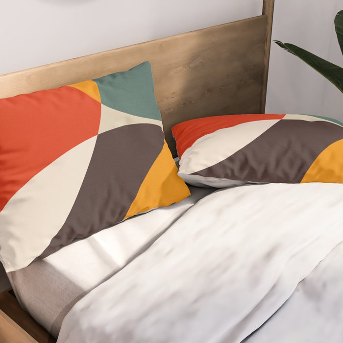 mid century bauhaus modern 2021 Pillow Sham Gallery Image 2