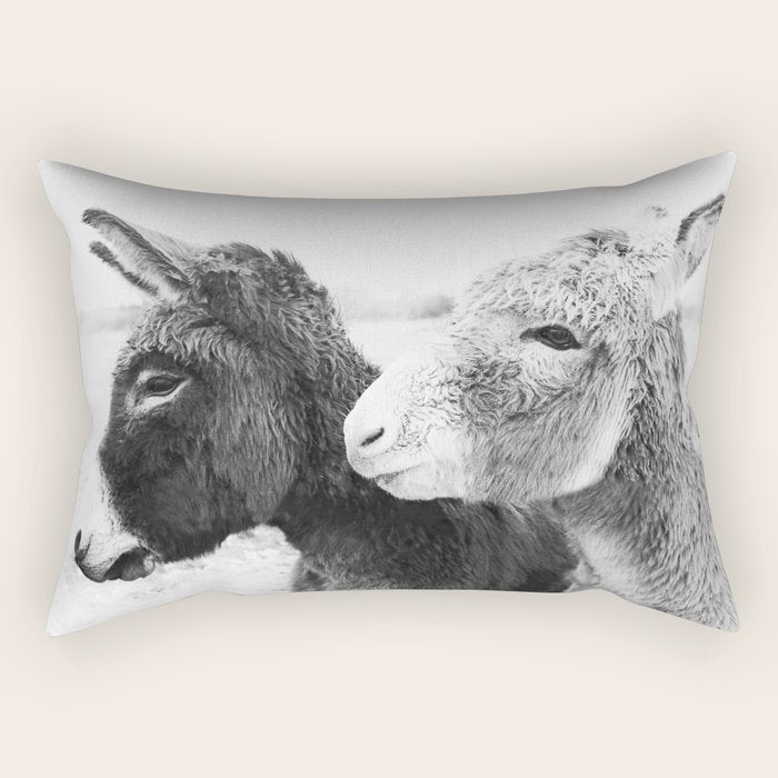 Donkey Love Rectangular Pillow Gallery Image 1