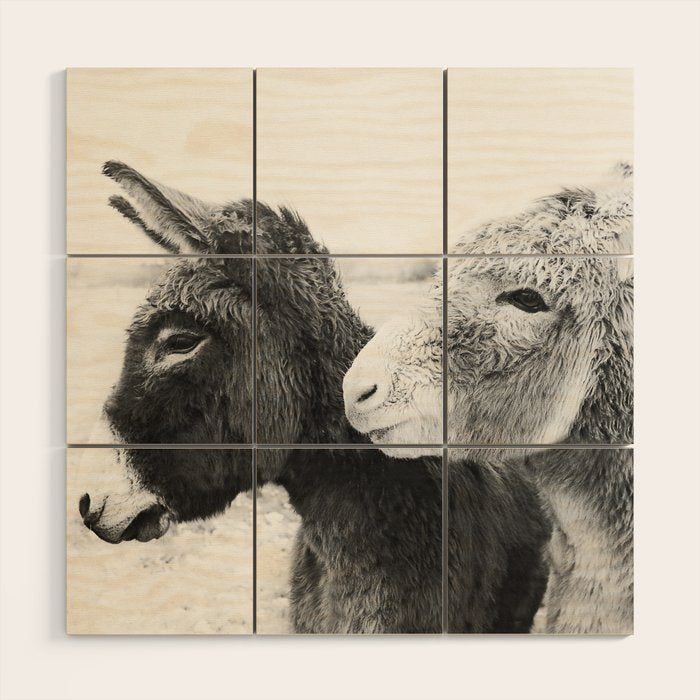 Donkey Love Wood Wall Art Gallery Image 1