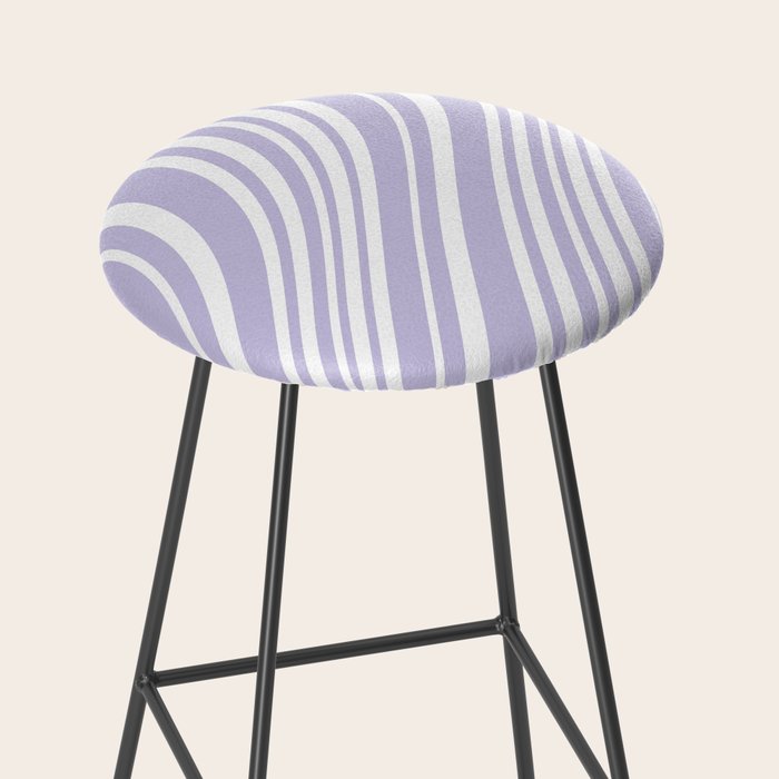 Wavy Stripes XXVIII - Lilac Purple Stool Gallery Image 2