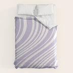 Wavy Stripes XXVIII - Lilac Purple Comforter Gallery Image 6