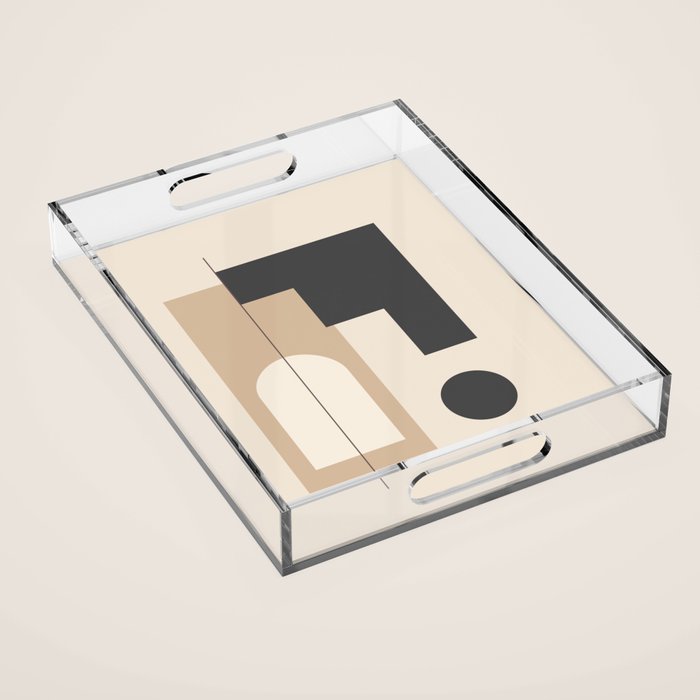Minimal Geometric Shapes 76 Acrylic Tray Gallery Image 1