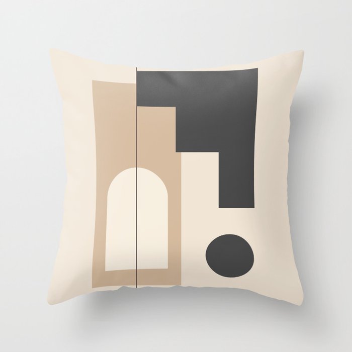 Minimal Geometric Shapes 76 Throw Pillow Gallery Image 6