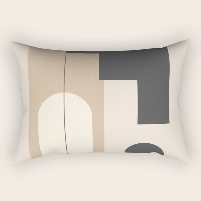 Minimal Geometric Shapes 76 Rectangular Pillow Gallery Image 2